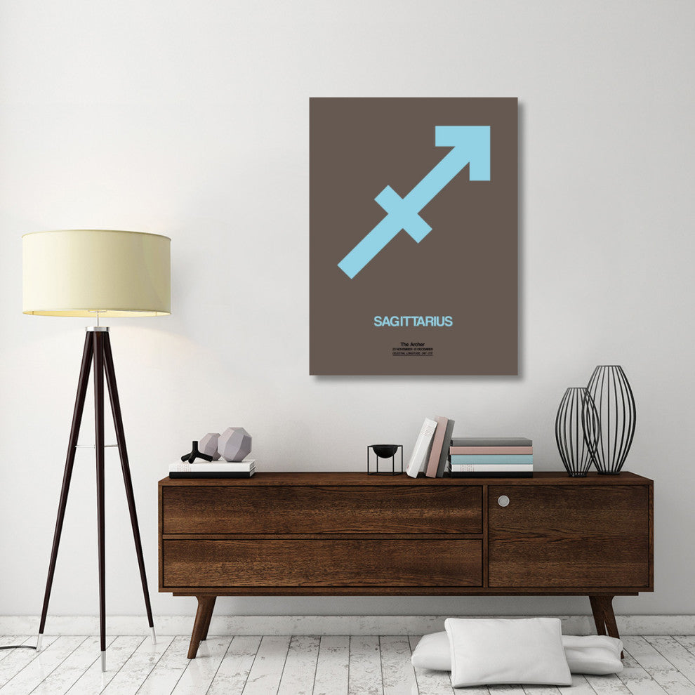 "Sagittarius Zodiac Sign Blue" Fine Art Print