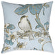 Laural Home Toile Flower Bird 18" X 18" Indoor Decorative Pillow