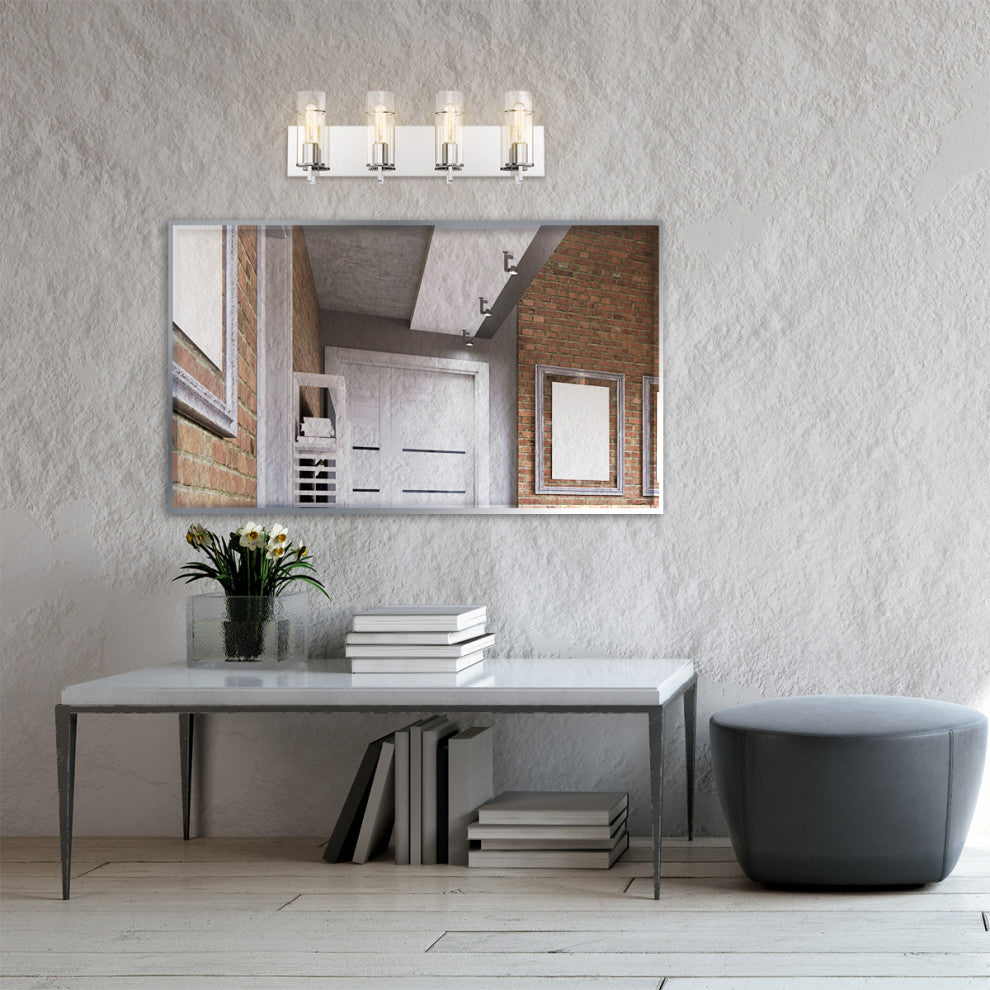 4 Light Contemporary Vanity, Chrome