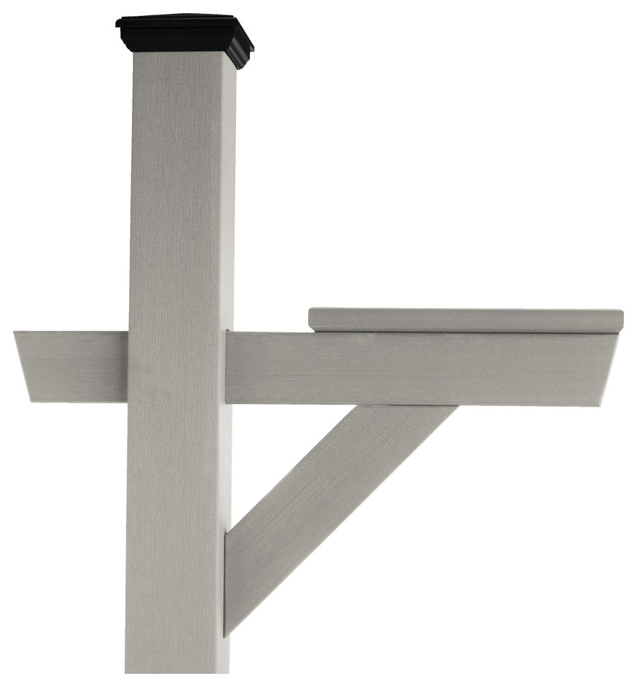 Hazleton Mailbox Post, Harbor Gray