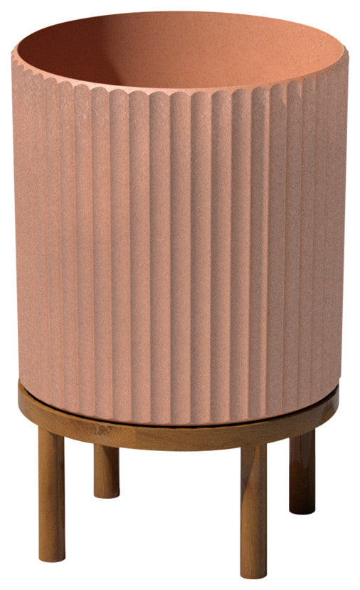 Veradek Demi Series Raised Planter With Stand, Terracotta/Brown, 12", Single