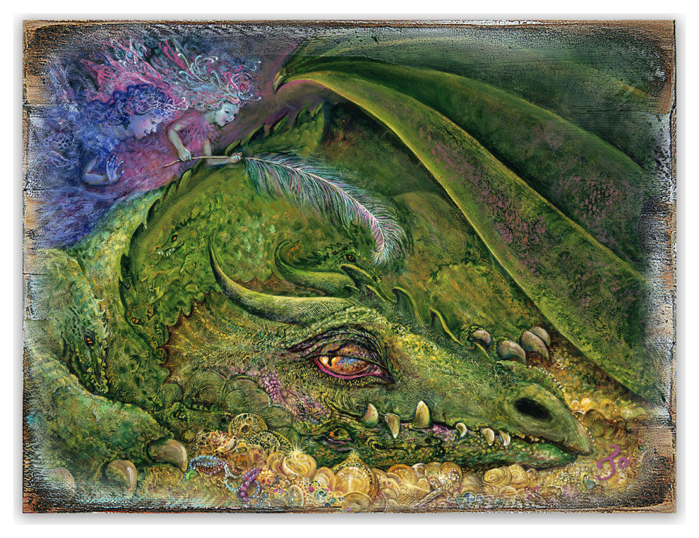 Never Tickle A Sleeping Dragon Wall and Table Top Wooden Decor, 18x12