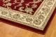 Legacy Red and Ivory Rug, 5'3"x7'7"