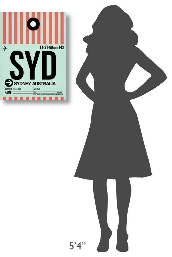 "SYD Sydney Luggage Tag 1" Fine Art Print