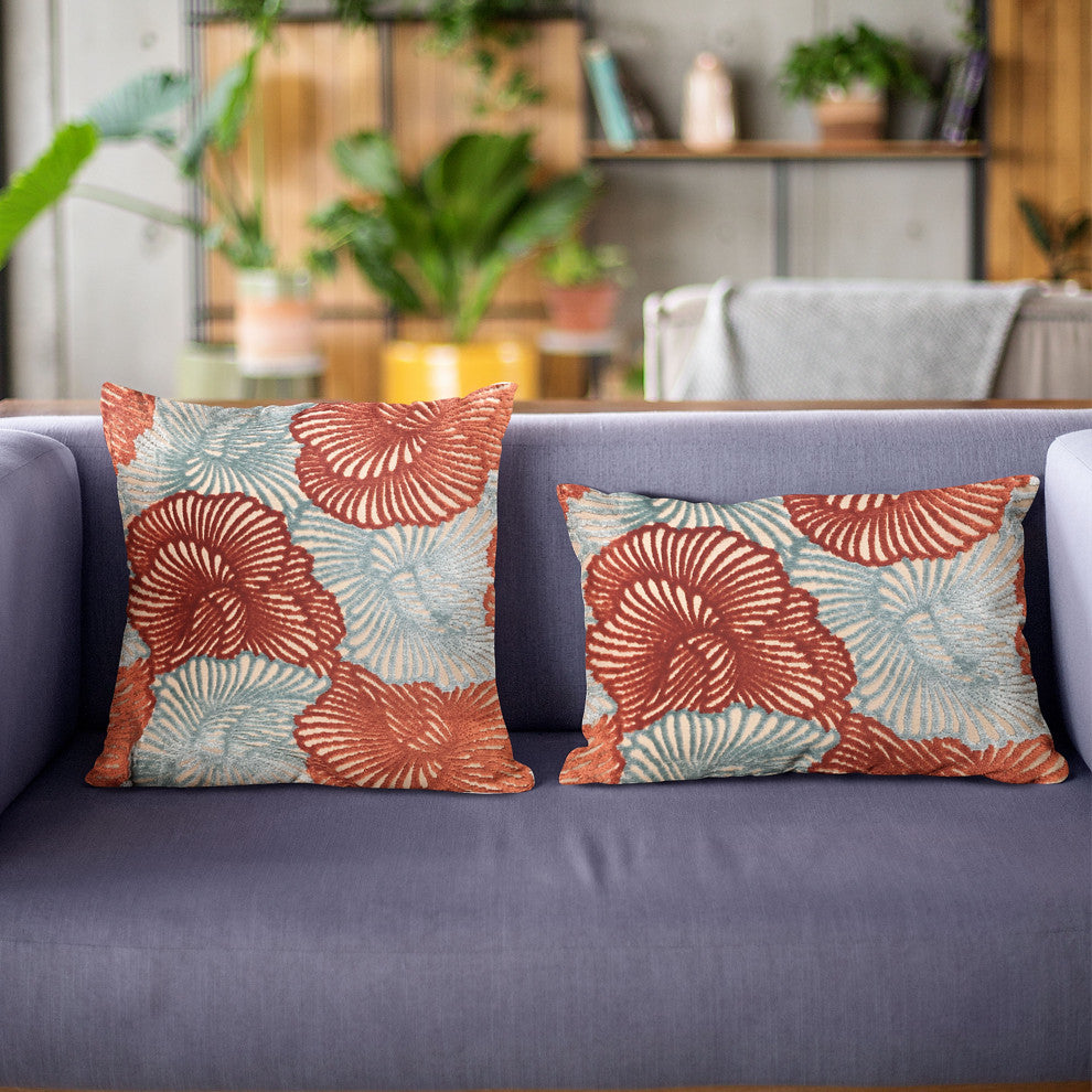 Plutus Plush Damask Luxury Throw Pillow, 22"x22"