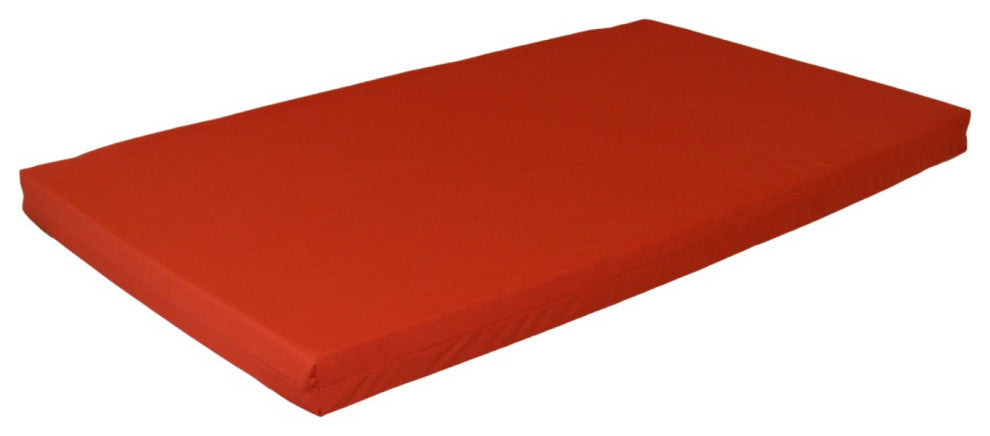 Swing Bed Cushion, Red, 5 Foot, 4" Thick
