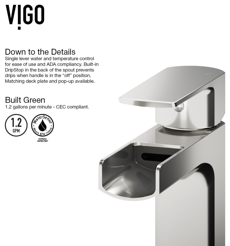 Starr 23"L x 15"W MatteStone Vessel Sink and Amada 10"H Faucet Set