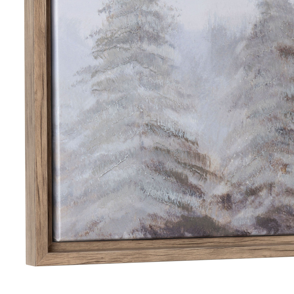 Becker Canvas Wall Art With Brown Frame