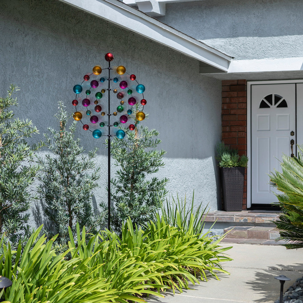 Kaleidoscopic Multi-Spinning KInetic Garden Stake