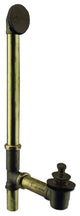 Pull & Drain Bath Waste - 22" Make-Up, 20 Ga. Tubing In Oil Rubbed Bronze