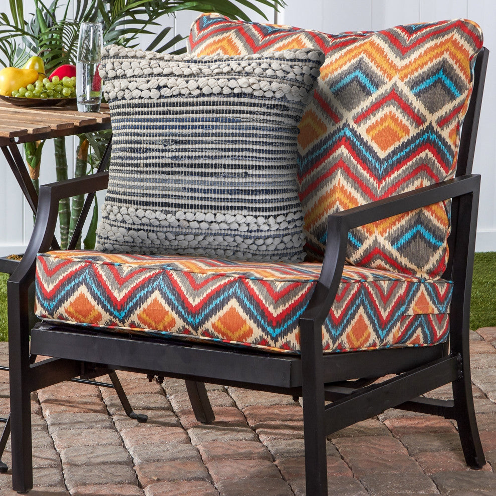 Bold Textured Navy Throw Pillow