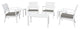 7-Piece Artemis XL Club Seating Set White With Acrylic Fabric Taupe Cushions