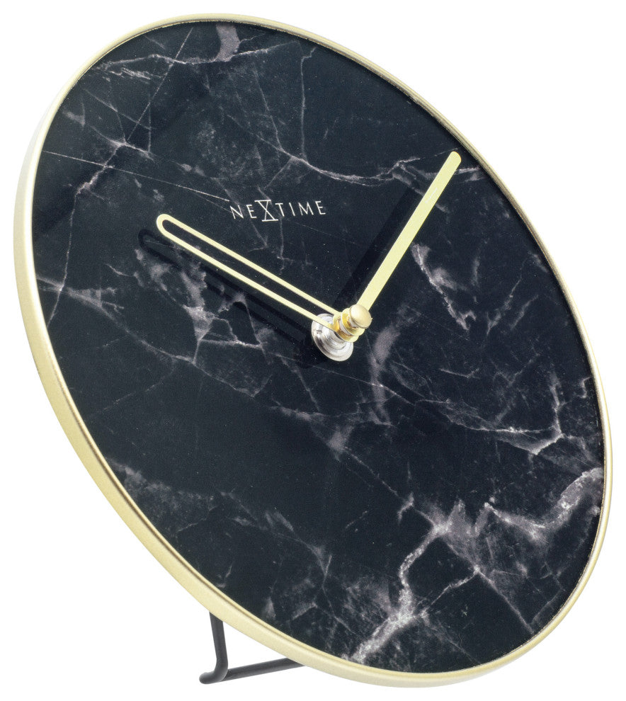 NeXtime Marble Tabletop Clock with Stand