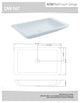ADM Rectangular Countertop Sink, White, 32", Glossy White