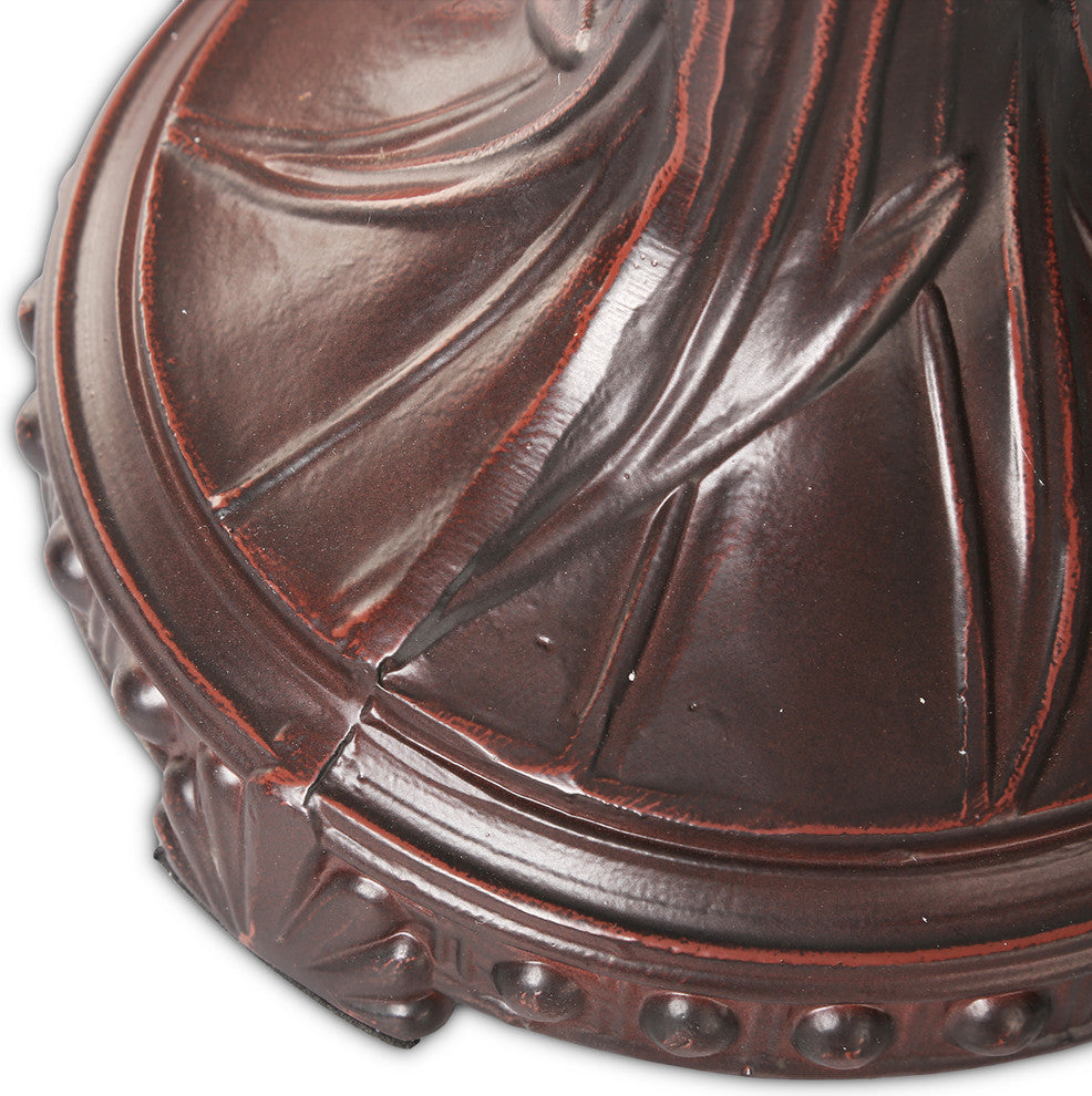 Serena d'italia Tiffany 2-Light Amberjack 23" Bronze Table Lamp