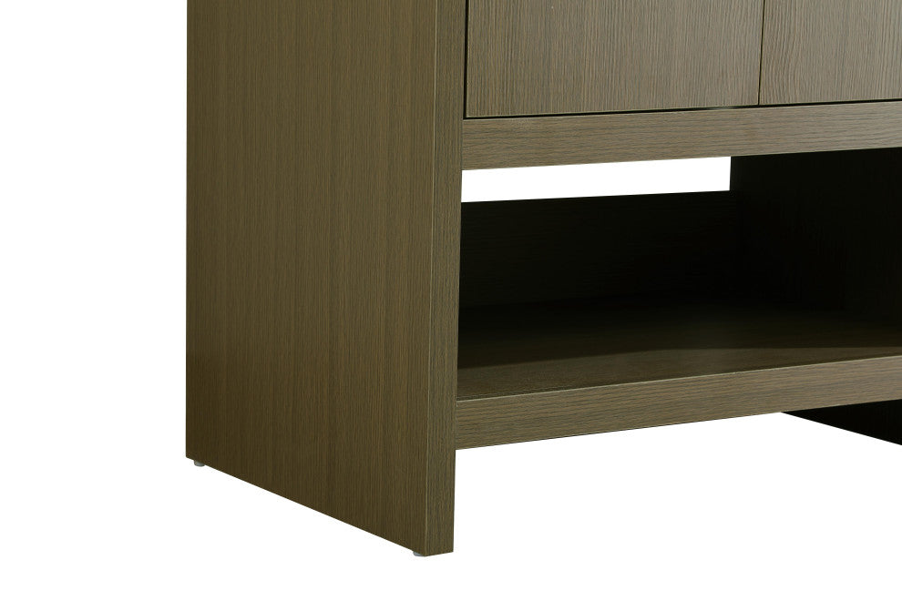 Home Living 24" Single Bathroom Vanity, Chestnut Brown
