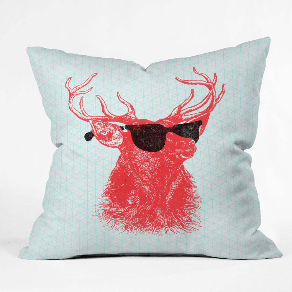 Nick Nelson Young Buck Outdoor Throw Pillow