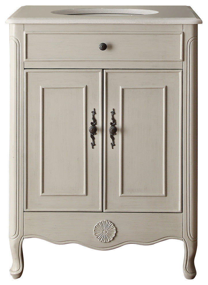26" Cottage-Style 2-Door Daleville Bathroom Sink Vanity
