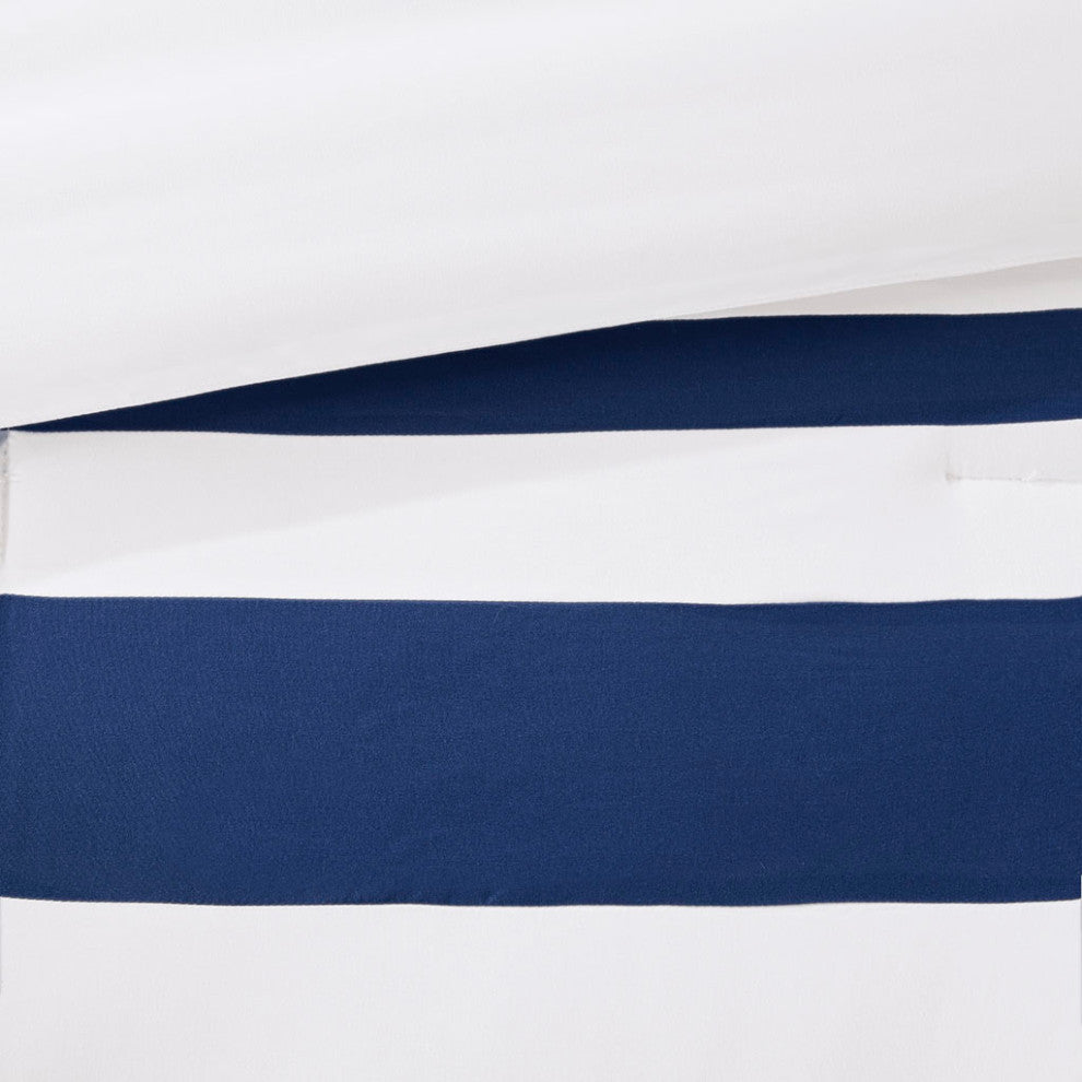 Madison Park Heritage 8 Piece Comforter and Quilt Set Collection, Navy