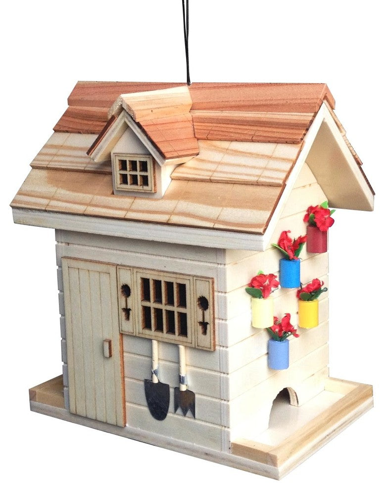 Potting Shed Bird Feeder, Natural