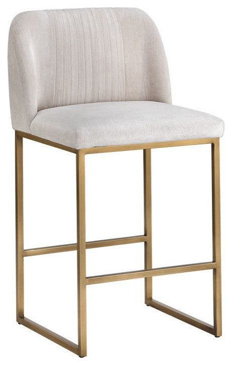 Nevin Stool, Polo Club Muslin, Counter Height