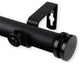 Lid 1" Curtain Rod, Black, 48"-84"
