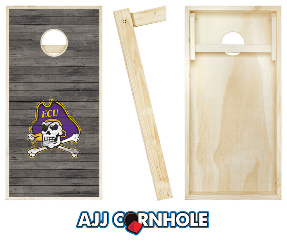 East Carolina Distressed Cornhole Set