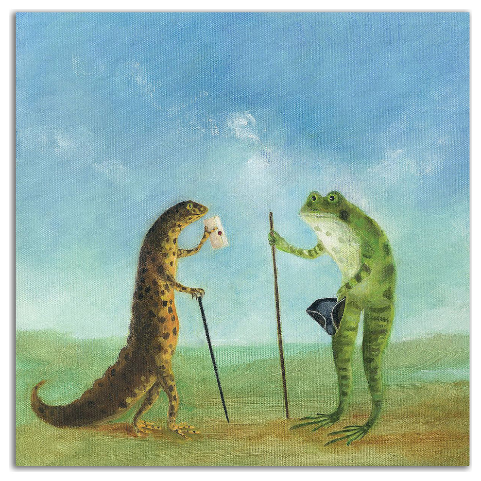 "The Incident at Seasalter Beach" by DD McInnes, Print on Canvas, 18"x18"