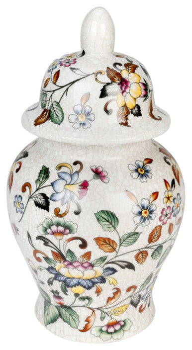 Funston 11'' Porcelain Ginger Jar, Off White