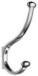 Decorative Hooks For The Home, Polished Chrome