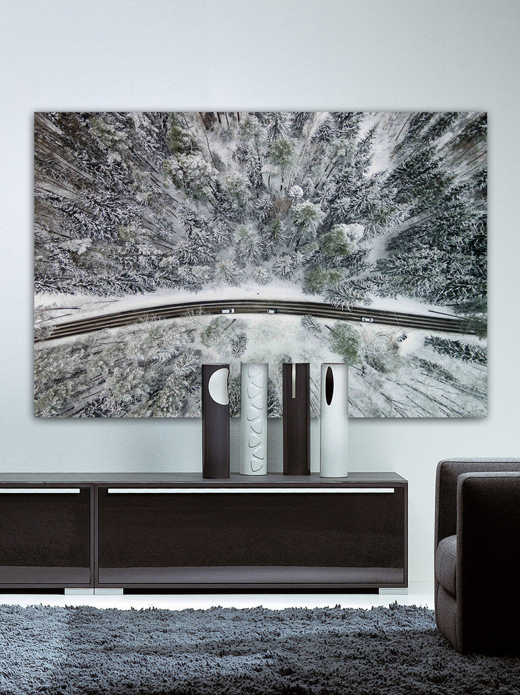 "Icy Firs" Print on Canvas by Karolis Janulis