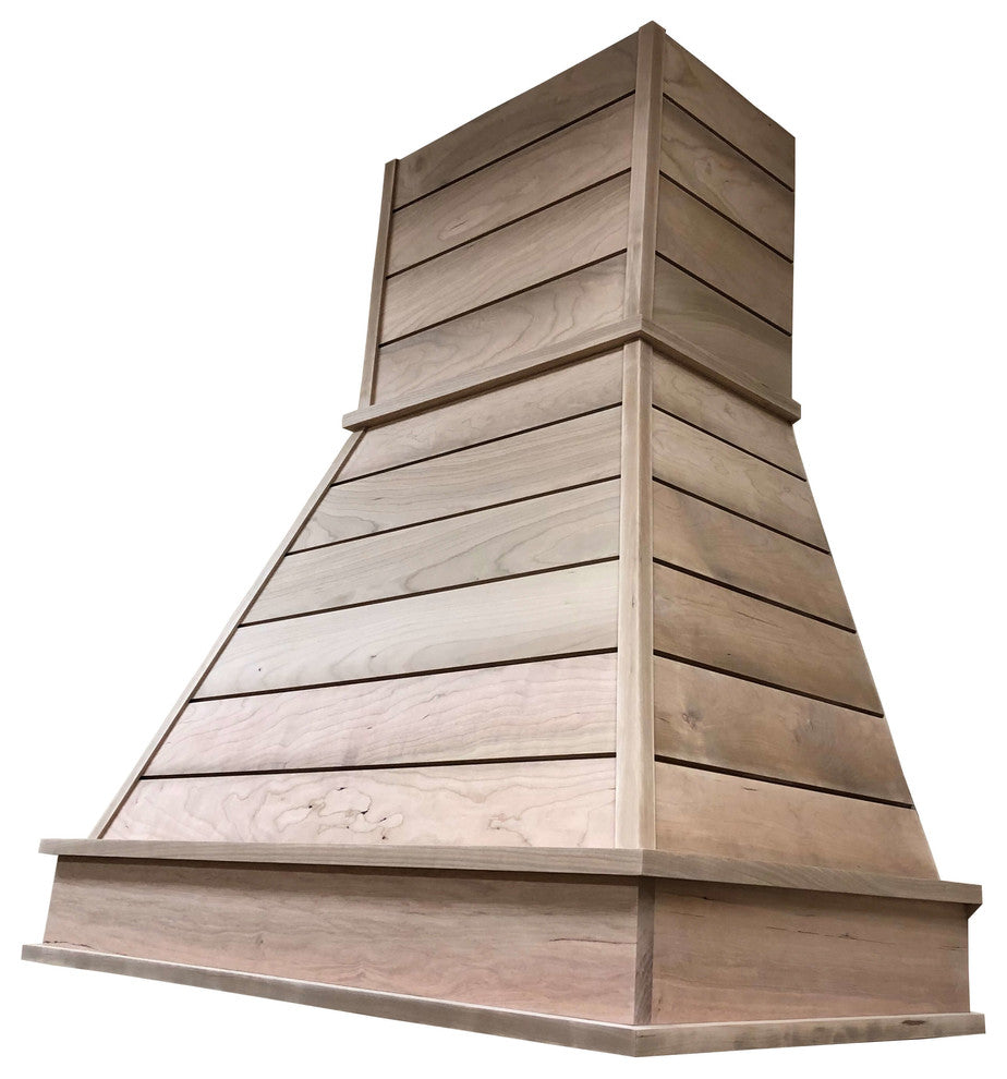 Castlewood Shiplap Chimney Range Hood, Cherry, 36"
