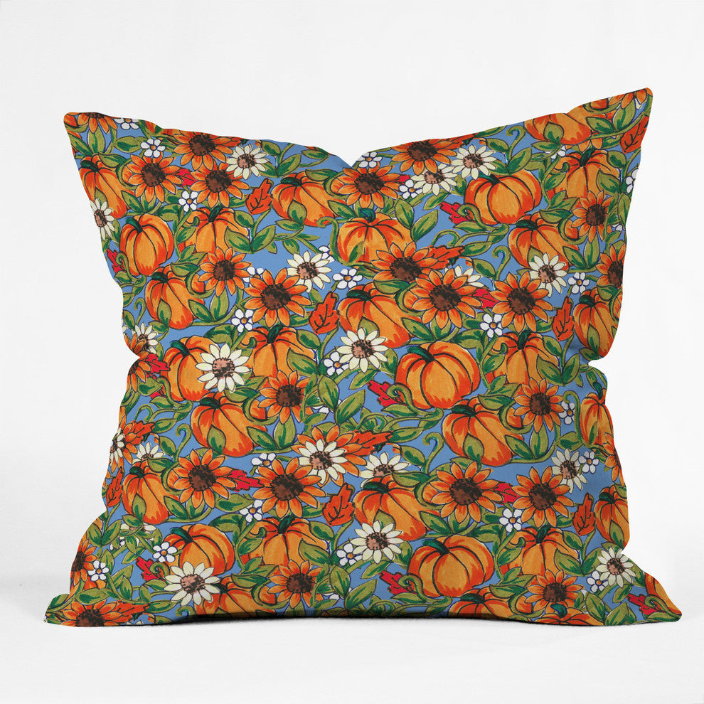 Aimee St Hill Pumpkin Harvest Throw Pillow, 18"x18"