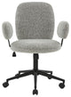 Safavieh Couture Emeril Adjustable Desk Chair White / Black