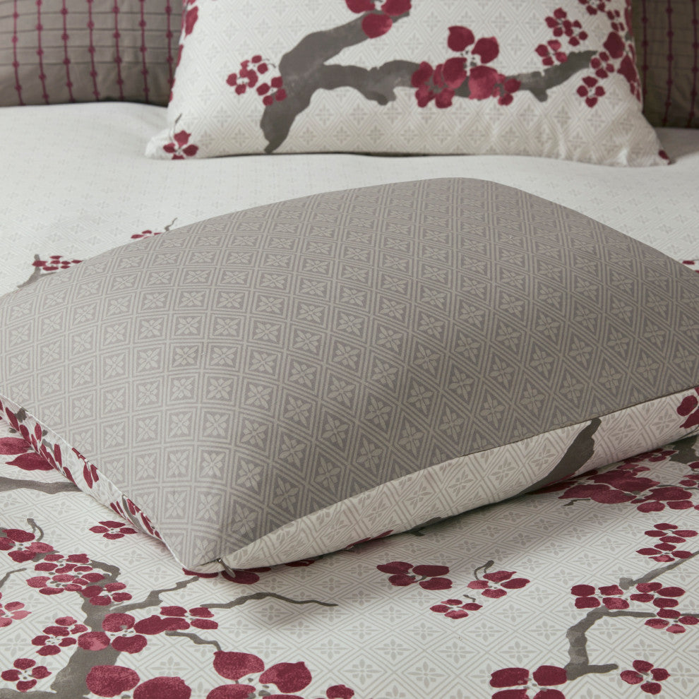 N Natori Cherry Blossom Duvet Cover Mini Set, Queen