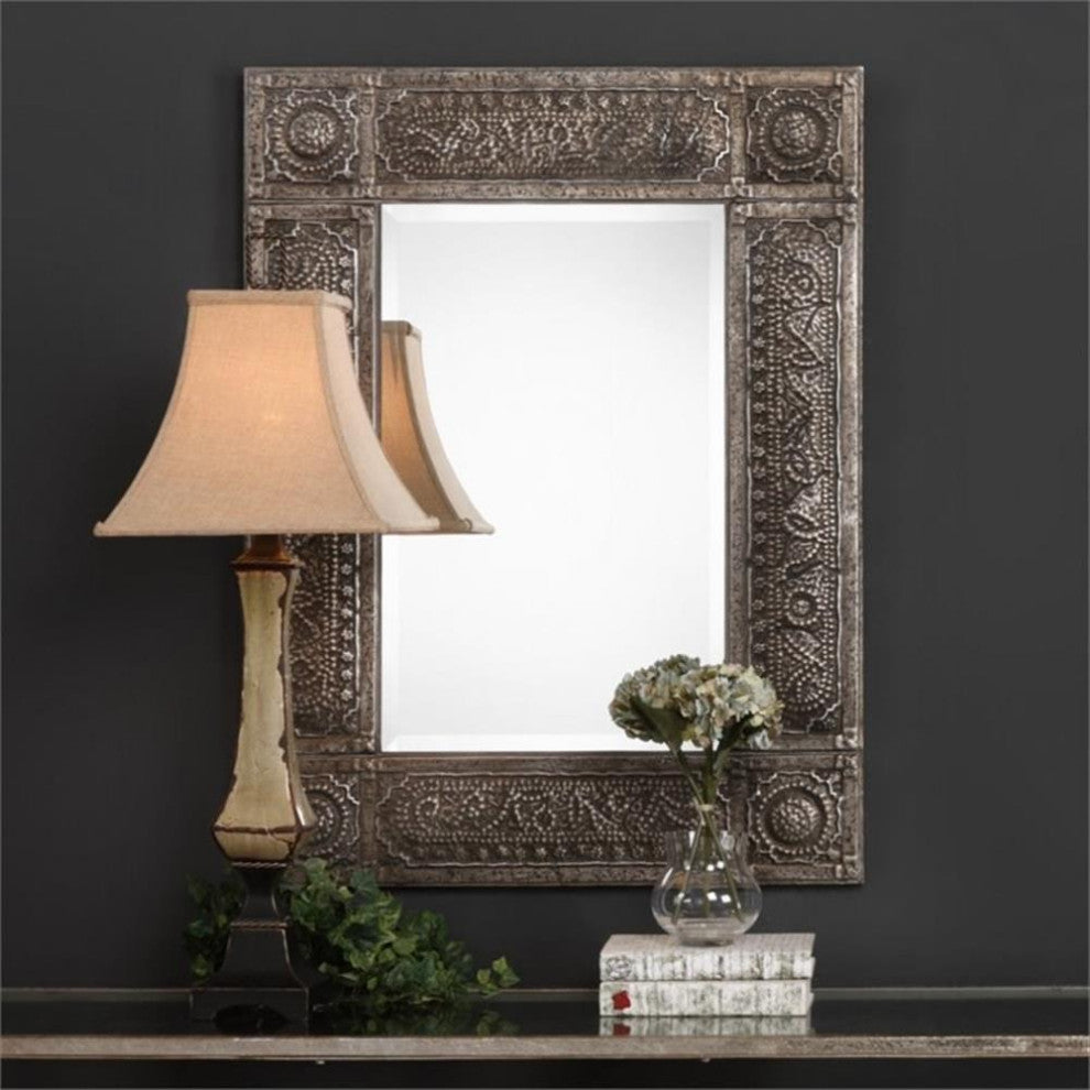 Bowery Hill Geena Mirror in Metal