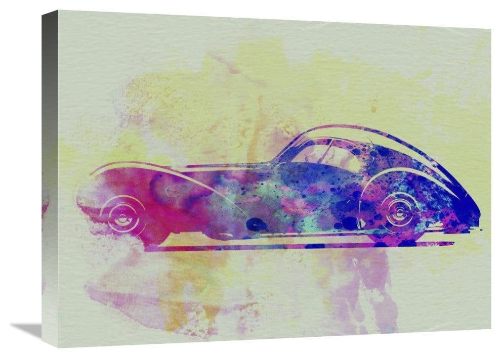 "Bugatti Atlantic Watercolor 3" Fine Art Print