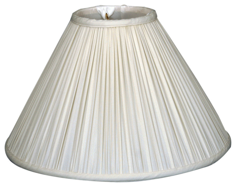 Coolie Empire Gather Pleat Basic Lamp Shade, White, 4.5x12x7.5