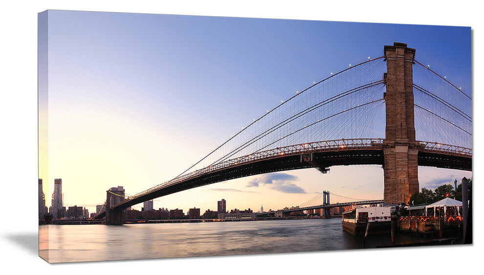 "Brooklyn Bridge in New York City" Canvas Print40"x20"