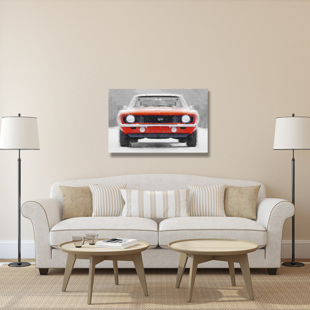 "1968 Chevy Camaro SS Watercolor" Fine Art Print