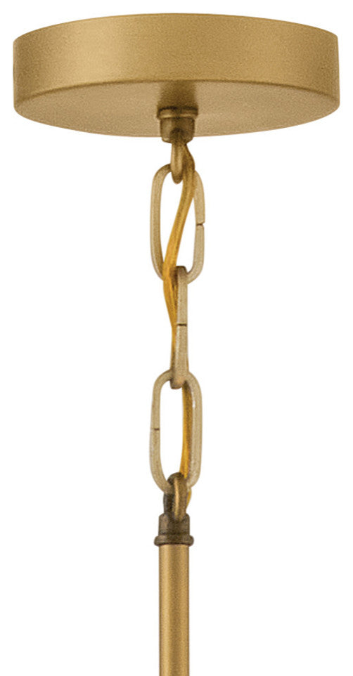 Hinkley Becca Large Pendant, Heritage Brass