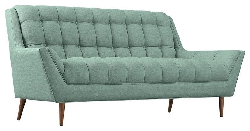 Modway Response Upholstered Fabric Loveseat, Laguna