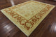Oriental Ivory Oushak Chobi Hand-Knotted Wool Rug, 9''x12'