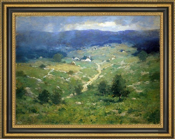 Charlotte Buell Coman Clearing off Framed Premium Canvas Print, 21"x28"