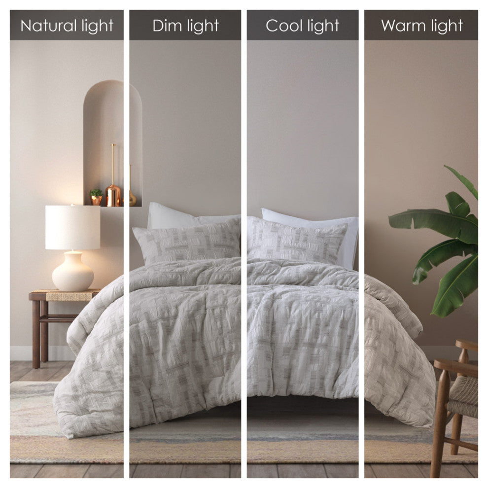 INK+IVY Cairo 3 Piece Cotton Jacquard Comforter Set