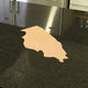 State Shaped Cutting Boards, Black Richlite, Illinois