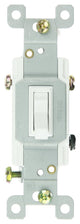 Sunlite E507 3 Way Grounded Toggle Switch, White