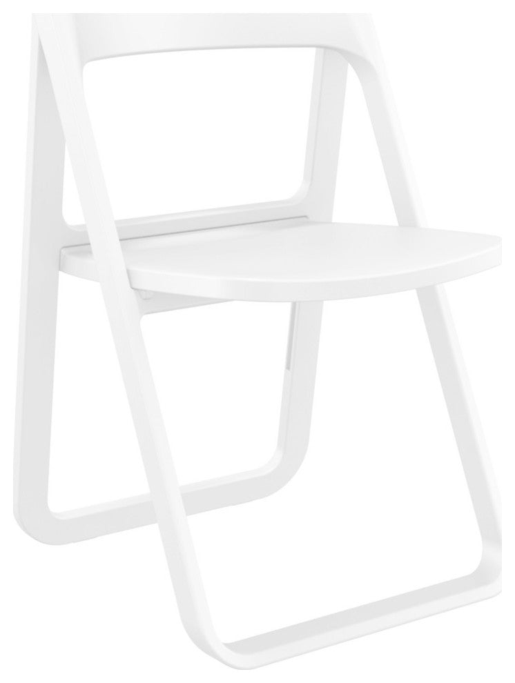 Dream Folding Outdoor Bistro Set With 2 Chairs White