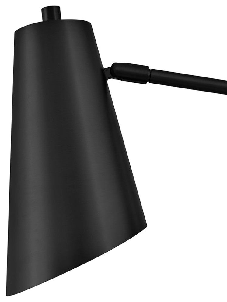 Hinkley Bray Medium Swing Arm Single Light Sconce, Black