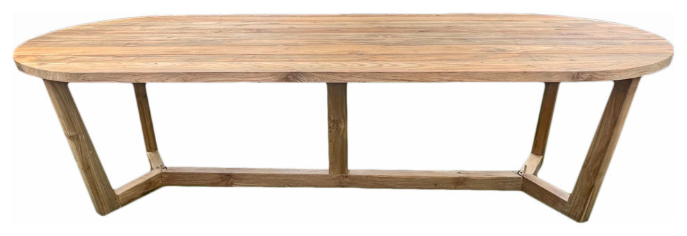 Oval Teak Outdoor Dining Table